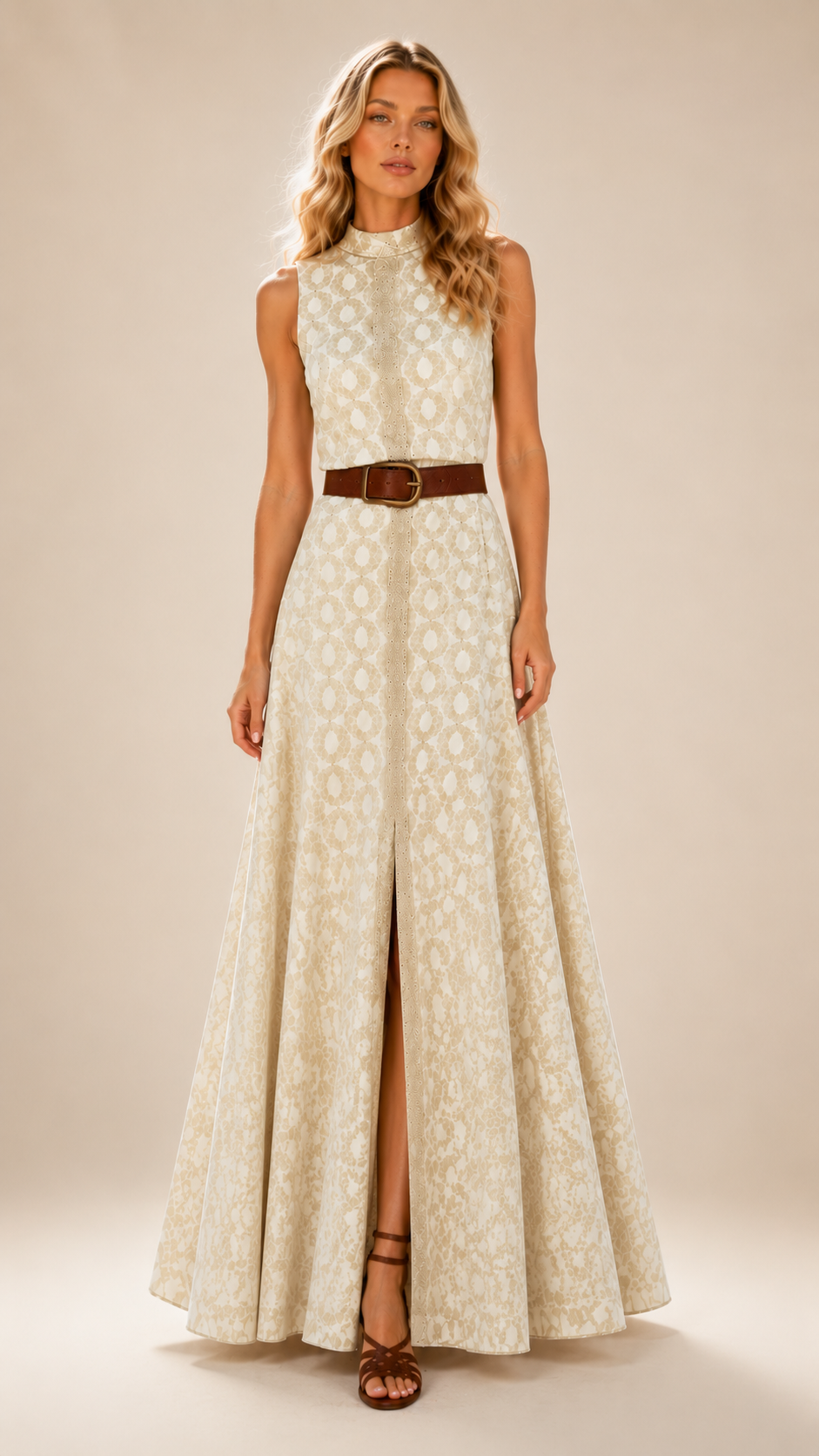 Belle Epoque Slit Maxi Dress