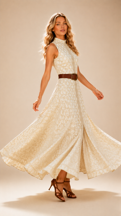 Belle Epoque Slit Maxi Dress