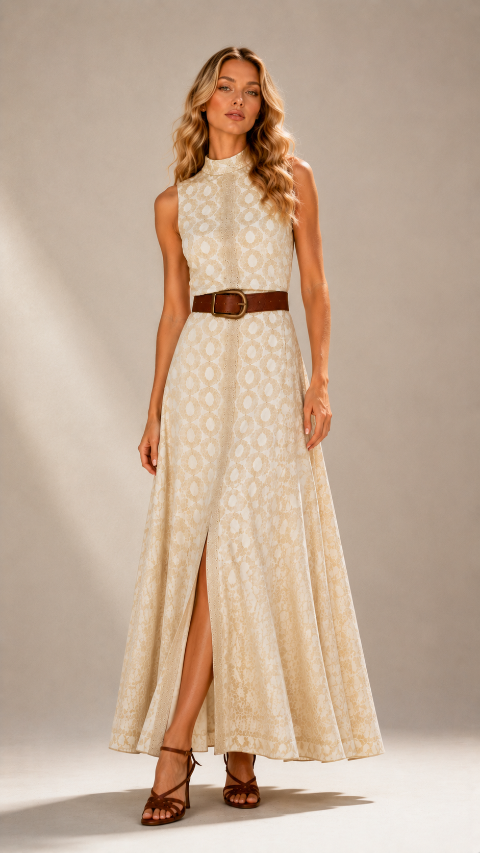 Belle Epoque Slit Maxi Dress