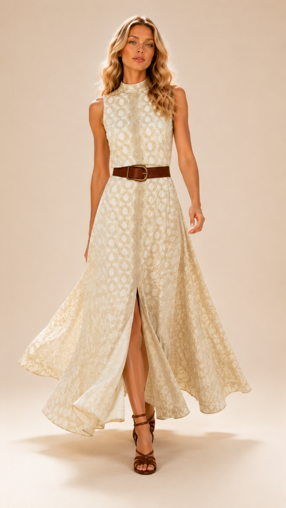 Belle Epoque Slit Maxi Dress